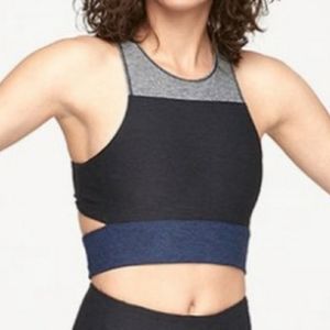 Outdoor Voices Tri tone Slashback Crop